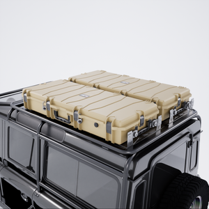 GLARY professional hard case for roof rack storage with wheels heavy duty cargo case box organizer shockproof cargo case box