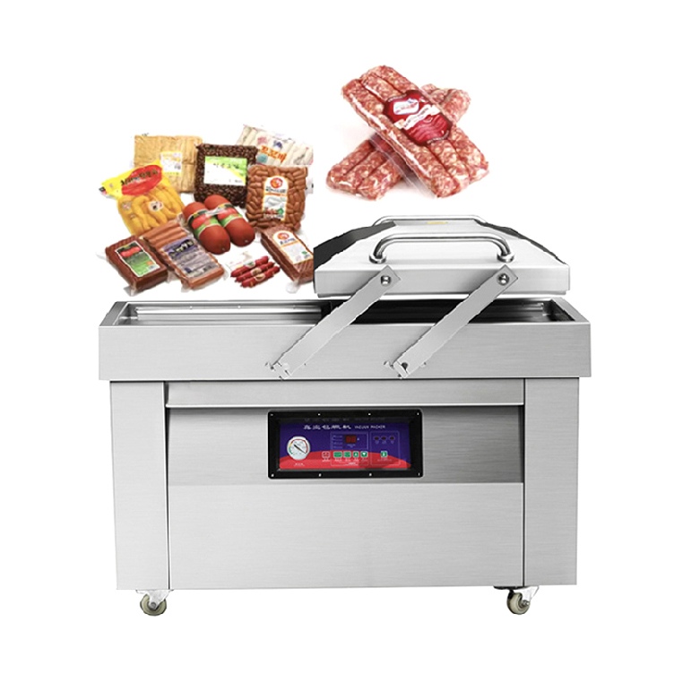 Dongguan Senpengkang Packaging Co., Ltd. DZ-800/2SB Pillow Liquid Sweet Corn Full 304 Double Chamber Vacuum Packing Machine Roast Chicken
