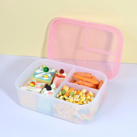 New Collapsible Foldable Snack Bento Food Storage Container Set Portable Folding Silicone Lunch Boxes For Kids