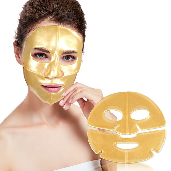 Oem Moisturizing Gold Bio Crystal Cosmetic Sleeping Vitamin C Sheet 4 In 1 Collagen Facial Mask Logo Supplier