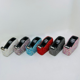 luxury lash extension supplies adhesive tape cutter crystal diamond rhinestones tape dispenser