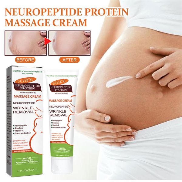 EELHOE skin smoothing soothing softening wrinkle fading stretch mark reducing neuropeptide protein massage cream with vitamin e