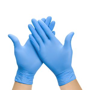 Cheap Blue Disposable Synthetic Nitrile Gloves Top Manufactures  Safety Vinyl Nitrile Blend Gloves