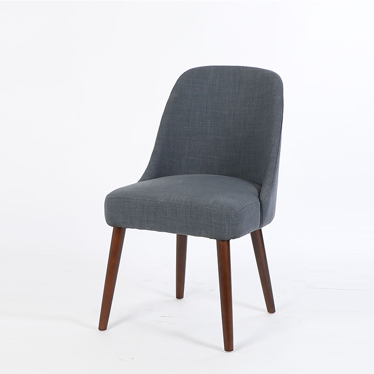 Wood simple design Curved back dining chair fabric style Nordic chair restaurant chair(KY-3492)