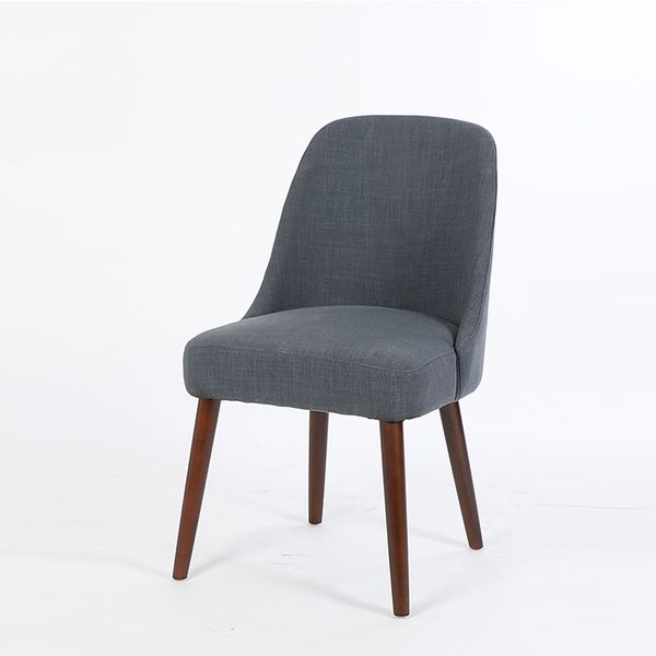 Wood simple design Curved back dining chair fabric style Nordic chair restaurant chair(KY-3492)