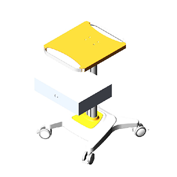 Custom color laser machine salon portable Ultrasound trolley medical cart with drawer