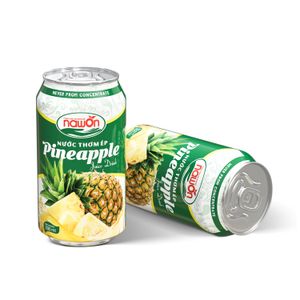 330ml Pineapple Juice Drink Natural Taste Fresh-squeezed Fruit Juice Canned NAWON Wholesale Supplier Best Price Vietnam Factory