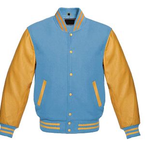 Hot selling Lightweight Leather Varsity Jacket Streetwear For Men Cheap Price New Stylish Genuine Leather varsity Bomber Jacket