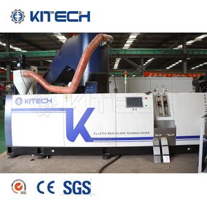 Waste Plastic PP PE  Film Recycling Machine PET Fiber Plastic Granulating Pelletizing Line