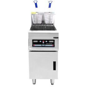 Kitchen Equipment  Silver 1 Tank 2 Basket Electric Deep Fryer  Commercial Chicken Fish Potato Fryer For Fast Food Restaurant