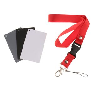Alibaba wholesale 3 in 1 pocket size balance card 18% Gray Card with Quick-Release Neck Strap for DSLR camera