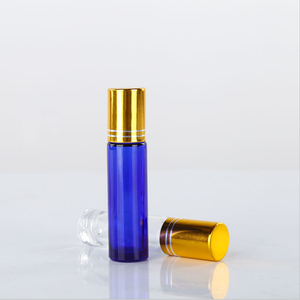 Low MOQ 10 ml Mini Clear Essential Oil Stainless Steel Roller Bottle Perfume Roll On Glass Roller Bottles Packaging