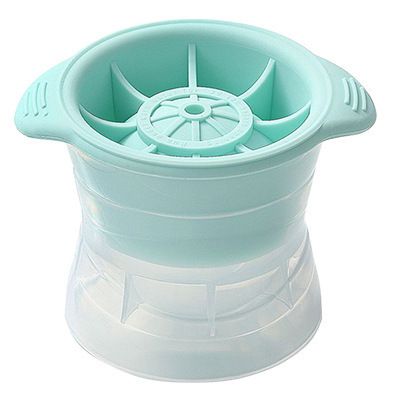 Green Wholesale Hot Selling On Line free food grade silicone ice cube tray Easy Release green boll  grey ice cube mould with lid