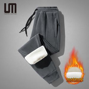 Liu Ming Cheap Hot Selling 2024 Trending Winter Men Clothing Casual Thick Warm Fleece Sweatpants Outdoor Windproof Trousers