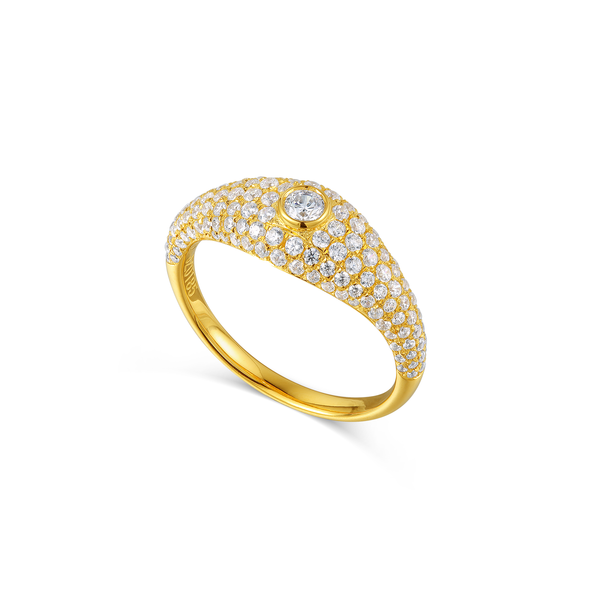Sparkling Diamond Design Rings Men And Women Ring Wedding And Engagement 9k 14k 18k Gold Ring