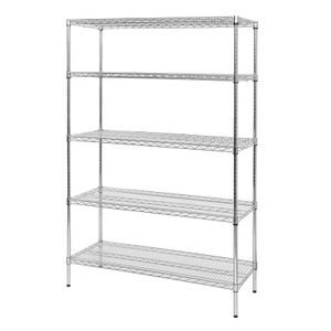 NSF 5 Tiers #304 Stainless Steel Display Wire Shelving Unit Rack