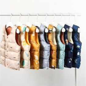 new born baby boy clothes toddler jacket kids unisex solid vest jacket girls winter jacket