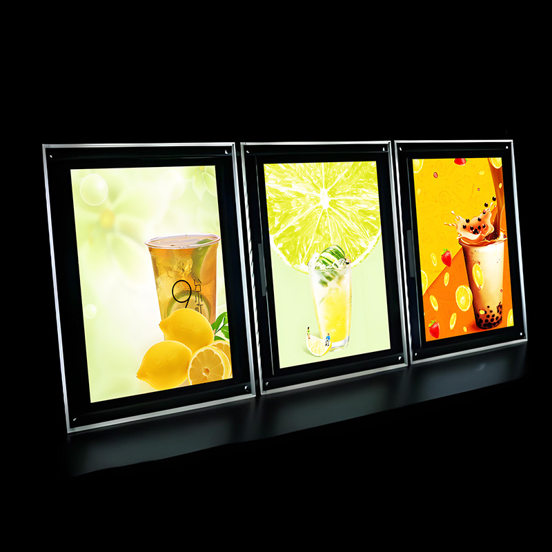 Long Durable Advertising Crystal Lightbox Signs Crystal Led Light Box