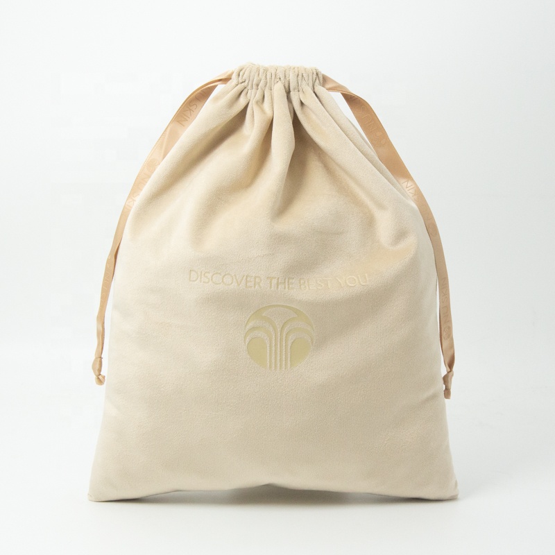 Shenzhen Xiaobudai Packaging Products Co., Ltd. High End Velvet Gift Clothing Packaging Drawstring Bag Soft Flannel Dust Pouch Bags