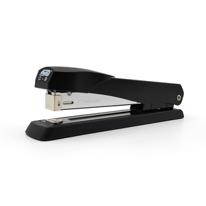 STD C-9 Office Desktop Durable Jam Free Light Duty Black Stapler 25 Sheet Capacity Full Strip Metal Stapler