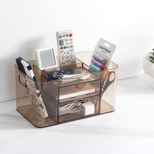 Desktop Drawer Acrylic Storage Display  Makeup Case Transparent Makeup Organizer Plastic Household Items For Desk Organizer