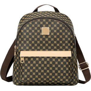 Women's backpack simple business bag large capacity fashion solid color portable backpack for women