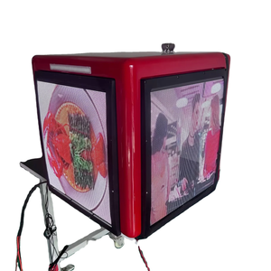 Digital Delivery Box 4G Wi-Fi GPS 500*500*500 LED Delivery Boxes Motorcycle Rear Boxes  Food Takeout Takeaway