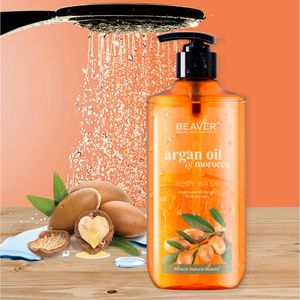 OEM Manufacturer Moisturizing whitening argan oil body wash 400ml Organic whitening shower gel