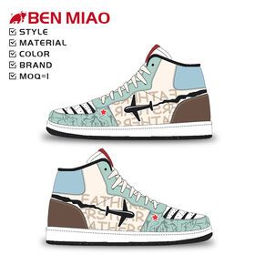 Custom new design Fashion Men's Sport Shoes Sneakers Men Basketball Shoes Brand retro 1 OEM custom make shoes