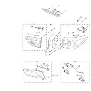 SAIC MG Original Genuine Quality Taillight Assembly Spare Parts All Range For MG Cars All Models