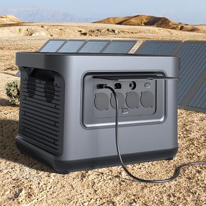 USA EU Stock 2000w Off Grid Lifepo4 Battery Solar Energy Storage Systems Power Station for Caravan use