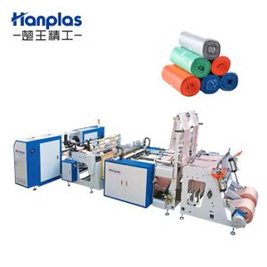 farms restaurant bag making machine perforation line rewinding device v-fold star sealing garbage