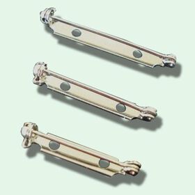 Multifunction safety bar back pin brooch pin