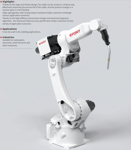 EFORT 6-axis Robot with MAG350RL Automatic Welding Short Delivery ARC Service Robot