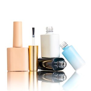 Nail Polish Bottle Caps 10Ml Gradient Blue Uv Gel Polish Bottle Glass Containers For Nail Gels