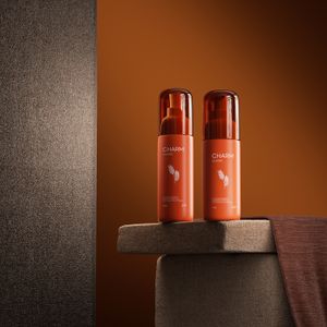 Unique Design cosmetic packaging bottle 50ml 100ml 120ml clear orange luxury plastic moisturizer bottle with box for face lotion