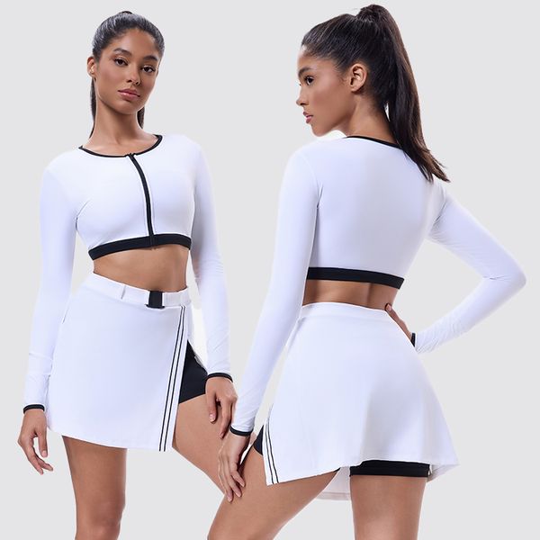 Women Sportswear Pickleball Wear Breathable Tennis Wear Sets Sports Workout Skirt Set Golf Clothing Quick Dry Women Tennis Wear