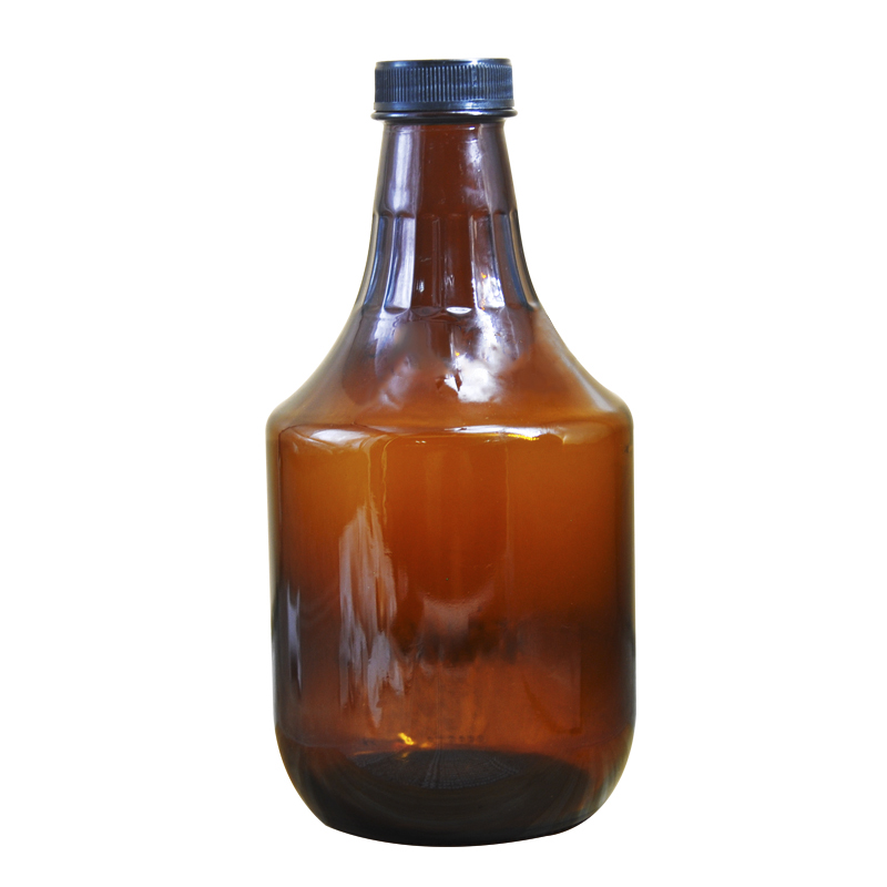 1L Amber Glass Jug with Lids Use for Beer Home Brewing Kombucha Soda Distilled Water