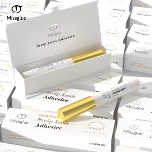 Missglue Custom Logo Waterproof Eyelash glue Wholesale Private Label Adhesive Vegan Lash glue For Full Strip Lashes