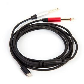 Type C to Dual 6.35mm 1/4 inch TS Audio Cable suitable for smartphones tablets laptops amplifiers speakers