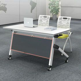 Modern School Training Table Desks Folding Office & Meeting Room Conference Chair Foldable for Today's Classroom & Office Use
