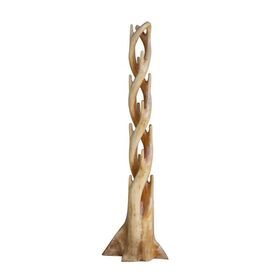 Indonesian natural home furniture and decoration Bani wooden Hanger Tree coat rack with spiral tower model and design
