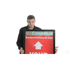 LED movable display advertising mobile LED backpack light box walking billboardPopular