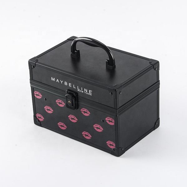 stylish travel makeup boxes case professional cosmetic vanity case girl's makeup case organizer