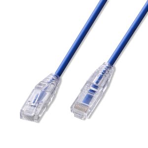 Cat6A cat8 slim utp patch cord 10G RJ45 copper ethernet cable Ultra thin slim Cat6a UTP patch cable for high density data center