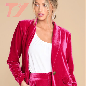 TUOYI Women's Suit Two-piece Set Customized Styles Colors Women's Suit Jackets Pants Business Blazers Ladies Women