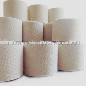 High Strength NE 6/1 Blended Cotton/Polyester Knitting Weaving Yarn Raw Dyed GRS Certified for Sale Gloves