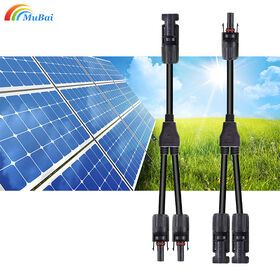 1 Pair Set PV Solar Panel Cable Wire Connectors Adapter Y Branch Parallel M/FFFF & F/MMMM Solar PV Connector