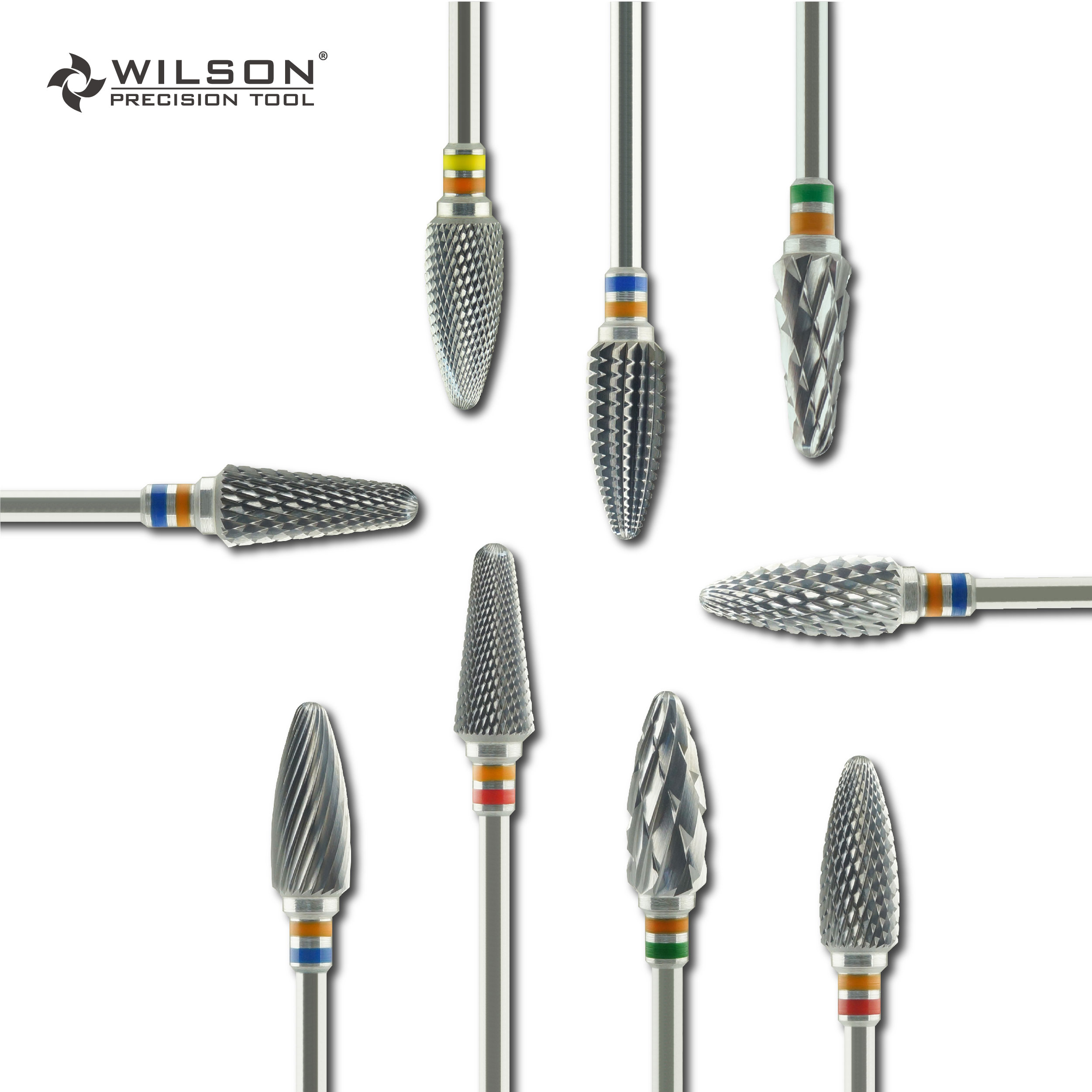 HP-Tungsten carbide lab burs for Acrylic Resin manufacturing CNC Tools End Mills Bits Laboratory instrument nail machine