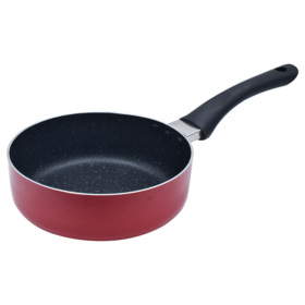 Aluminum Saucepan 2.6 mm with PTFE Coting Bakelite Non Stick Coating PTFE Aluminum Frypan with PTFE Coting For Kitchen